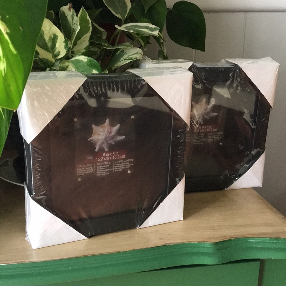 Two Black Shadow Boxes NWT